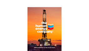 2019 Supplement to the Chevron Annual Report