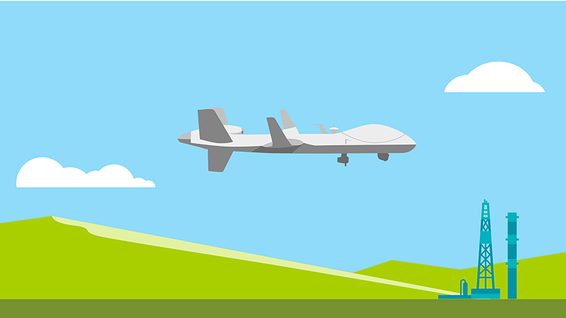 illustration of an unmanned aerial system