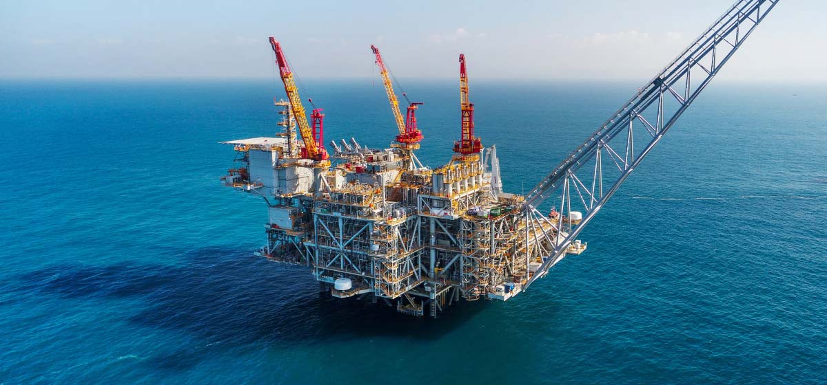 Leviathan gas field in Israel