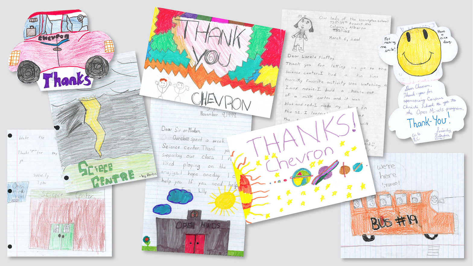 Open Minds program thank you cards