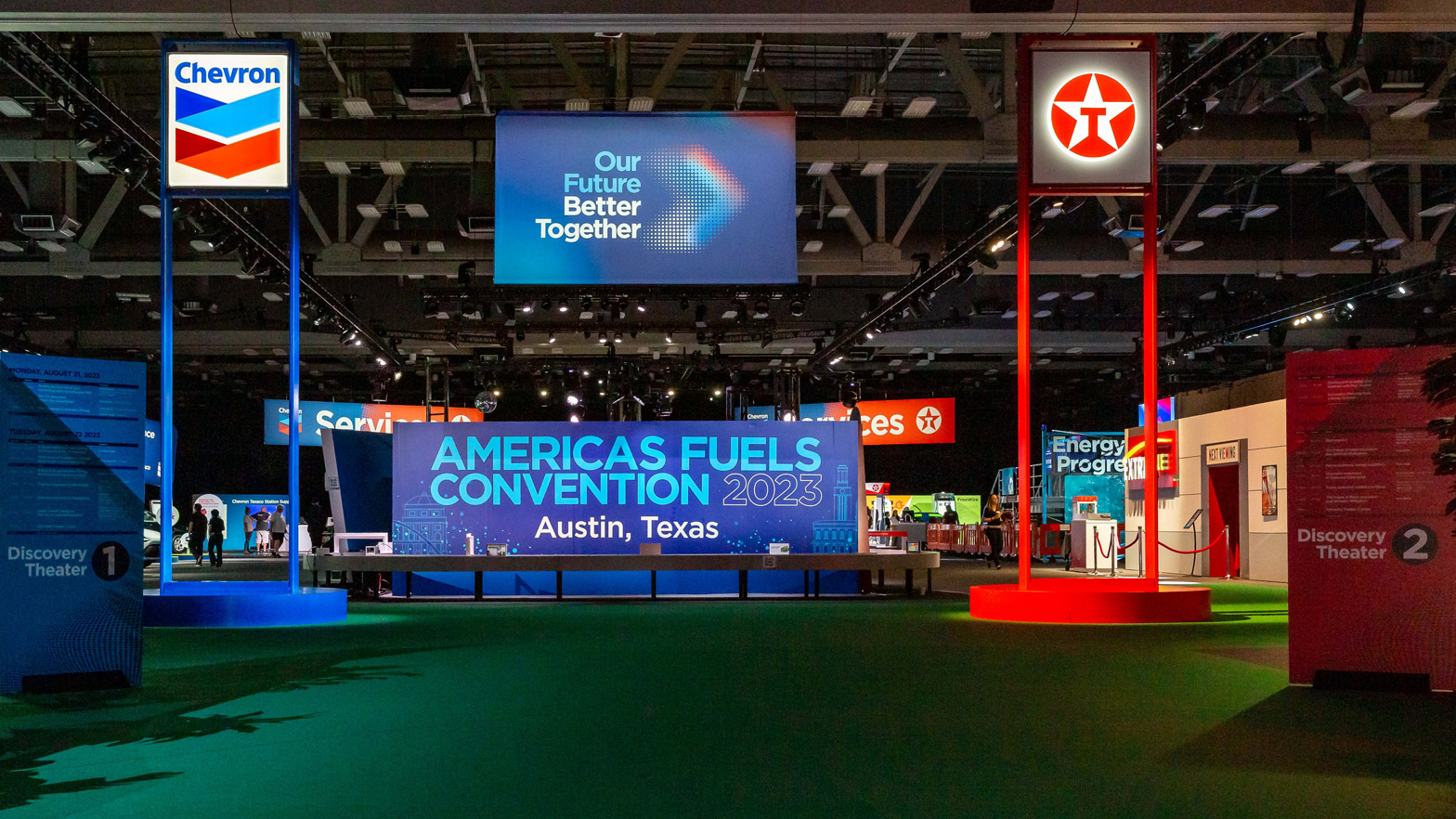 Chevron and Texaco display at Americas Fuels Convention