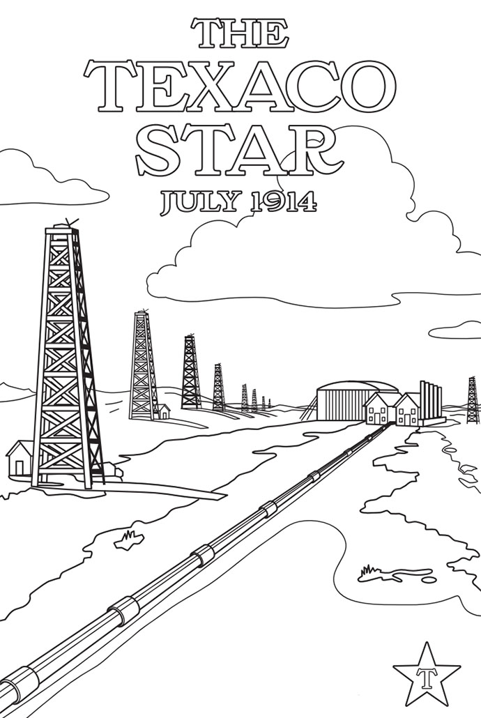 the texaco star july 1914 pipeline