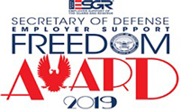 Chevrong award from Secretary of Defense for 2019