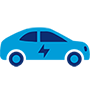 Electric vehicle icon