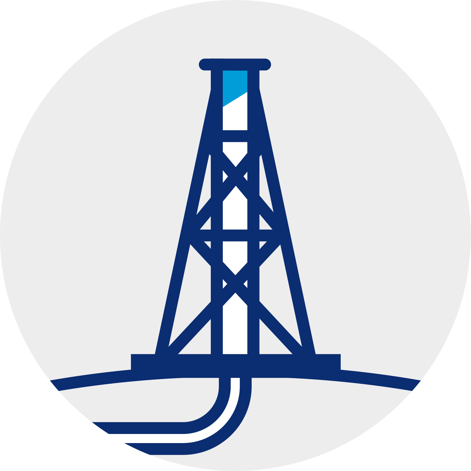 Chevron oil pipe icon